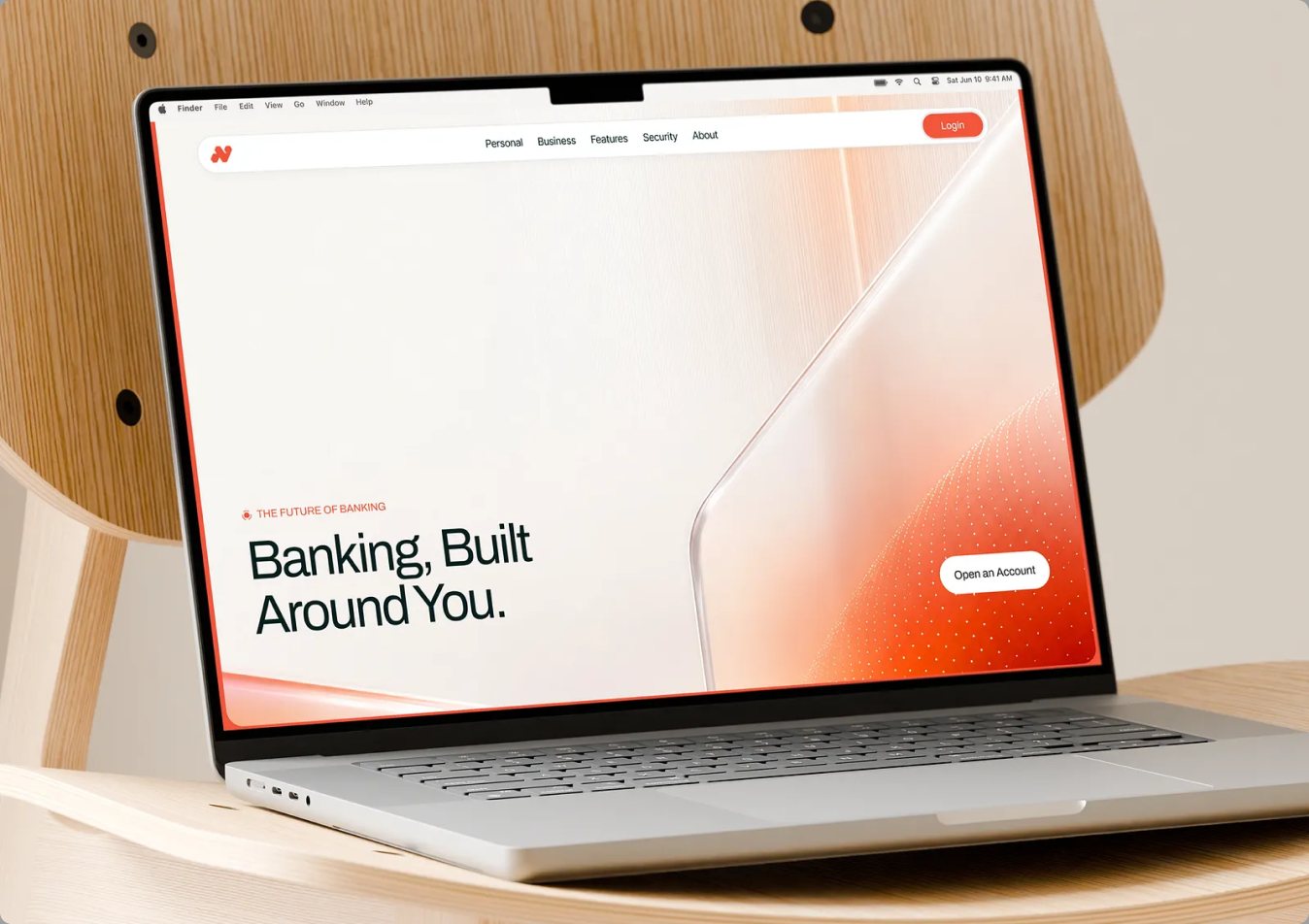 Nero digital banking website design