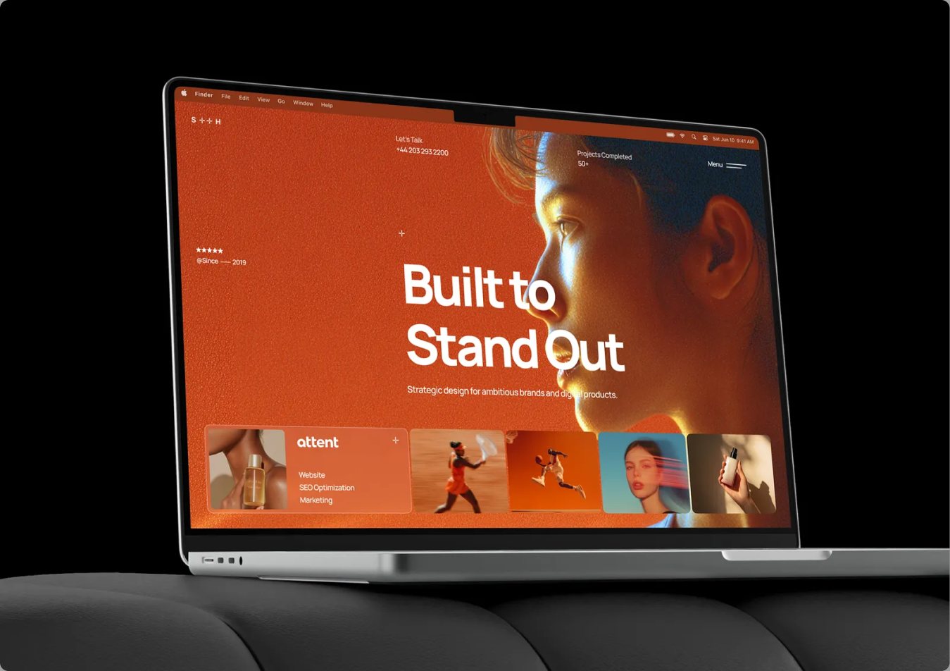 Shora creative agency website design
